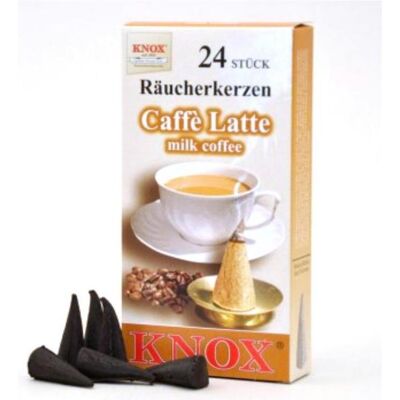 Knox, Räucherstäbchen, Räucherkerzen - Kaffee Latte 24 Stk., Kegel Knox, Räucherstäbchen, Räucherkerzen - Kaffee Latte 24 Stk., Kegel