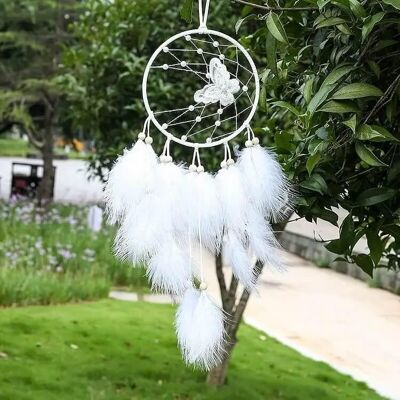 Cover-Discount, Wanddeko, Traumfänger Dreamcatcher Motiv weiss Cover-Discount, Wanddeko, Traumfänger Dreamcatcher Motiv weiss
