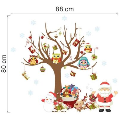Cover-Discount, Wandtattoo, Wand Sticker Tattoo Aufkleber Weihnachtsbaum und Santa (80 x 88 cm) Cover-Discount, Wandtattoo, Wand Sticker Tattoo Aufkleber Weihnachtsbaum und Santa (80 x 88 cm)