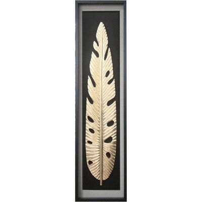 Gilde, Bilder, Golden Leaf, Blattmotiv, Gold H: 160 cm (50 x 160 cm) Gilde, Bilder, Golden Leaf, Blattmotiv, Gold H: 160 cm (50 x 160 cm)