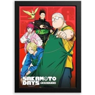 Grupo Erik, Bilder, Quadro Retroilluminato Sakamoto Days (21 x 31.50 cm) Grupo Erik, Bilder, Quadro Retroilluminato Sakamoto Days (21 x 31.50 cm)