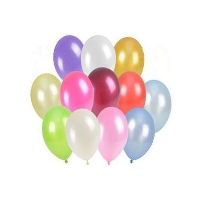 Arpex Metallisierte Luftballons 25 cm 100 Stk (100x) Arpex Metallisierte Luftballons 25 cm 100 Stk (100x)