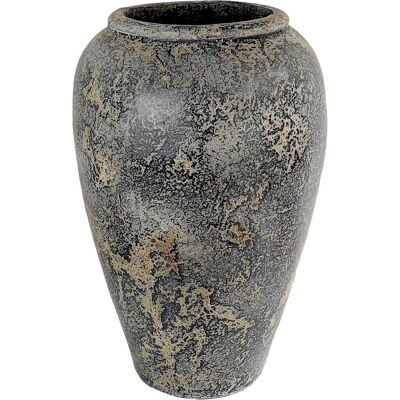 House Nordic - Terracotta Pflanzgefäß - Grau - Ø 47 x 69 cm - Innen/Außen House Nordic - Terracotta Pflanzgefäß - Grau - Ø 47 x 69 cm - Innen/Außen