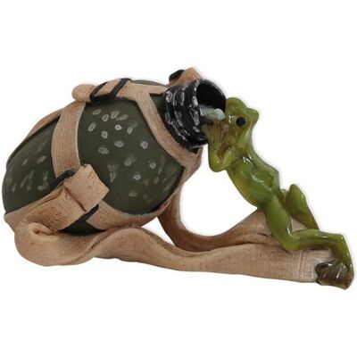 Seyko Geschenke, Deko Figuren + Skulpturen, 091084 - Keramikfigur "Frosch Paul der Durstige", 7 cm Seyko Geschenke, Deko Figuren + Skulpturen, 091084 - Keramikfigur "Frosch Paul der Durstige", 7 cm