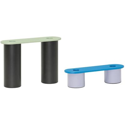 Hübsch, Kerzenständer, Modu Kerzenständer Multifarben (2er Set) Hübsch, Kerzenständer, Modu Kerzenständer Multifarben (2er Set)