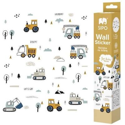 Siso, Wandtattoo, ROOM Decor SIPO-WS63044 NAKLEJKI NA ŚCIANĘ TRAKTORY KOPARKI Siso, Wandtattoo, ROOM Decor SIPO-WS63044 NAKLEJKI NA ŚCIANĘ TRAKTORY KOPARKI