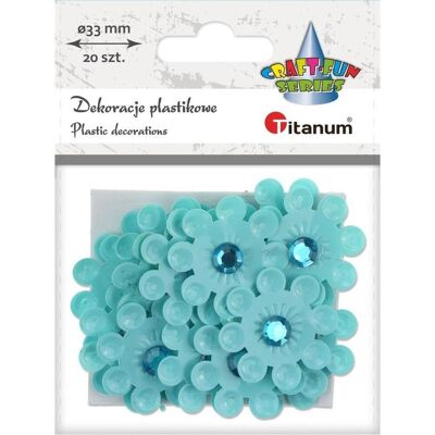 Titanum Selbstklebende Dekorationen 3D blaue Blumen 20 Stk Titanum Selbstklebende Dekorationen 3D blaue Blumen 20 Stk