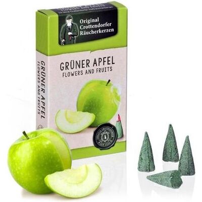 Crottendorfer, Räucherstäbchen, 1608 - Räucherkerzen Grüner Apfel M, 24 Stück Crottendorfer, Räucherstäbchen, 1608 - Räucherkerzen Grüner Apfel M, 24 Stück