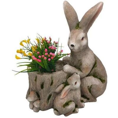 Garden Center, Vase, DECORATION VASE BUNNIES NFY2001-45 (1x) Garden Center, Vase, DECORATION VASE BUNNIES NFY2001-45 (1x)