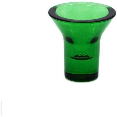 Born in Sweden, Kerzenständer, LUMI Kerzenhalter Grün aus Glas, modernes Design, 8cm Born in Sweden, Kerzenständer, LUMI Kerzenhalter Grün aus Glas, modernes Design, 8cm