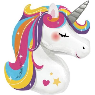 Amscan XL Einhorn Regenbogen Ballon (1x) Amscan XL Einhorn Regenbogen Ballon (1x)