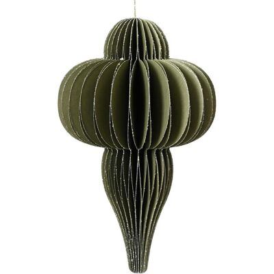 Decoris, Christbaumschmuck, Ornament grün 40cm (1x) Decoris, Christbaumschmuck, Ornament grün 40cm (1x)