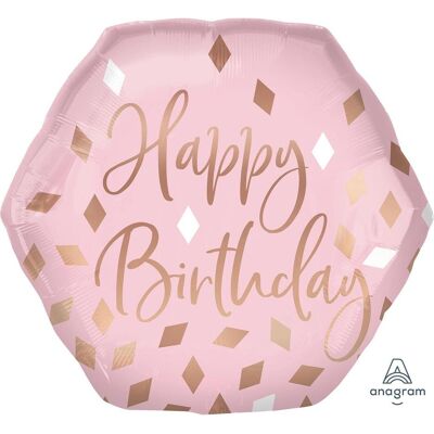 Amscan FB Happy Birthday Blush BDay (5x) Amscan FB Happy Birthday Blush BDay (5x)
