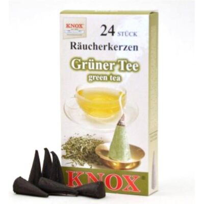 Knox, Räucherstäbchen, Räucherkerzen - Grüner Tee 24 Stk., Kegel Knox, Räucherstäbchen, Räucherkerzen - Grüner Tee 24 Stk., Kegel