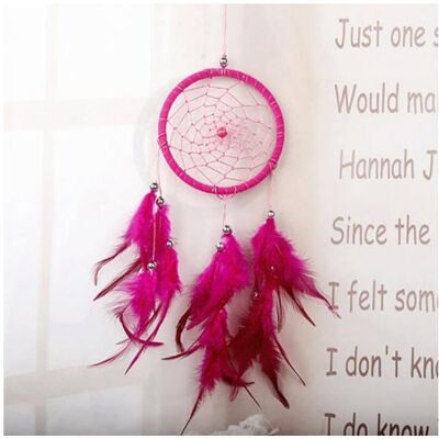 Cover-Discount, Wanddeko, Traumfänger Dreamcatcher Deko Perlen pink Cover-Discount, Wanddeko, Traumfänger Dreamcatcher Deko Perlen pink