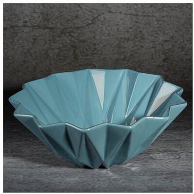 Eurofirany Alani 28X28X11 Blau-Gold Dekoschale - Dekorative Schale Eurofirany Alani 28X28X11 Blau-Gold Dekoschale - Dekorative Schale