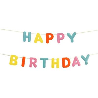 Partydeco Happy Birthday Banner Girlande farbig mix (Kopie) (1 Stk.) Partydeco Happy Birthday Banner Girlande farbig mix (Kopie) (1 Stk.)