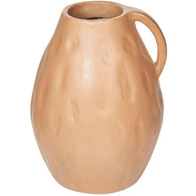 Beliani Handgefertigte Keramik Sandbeige Dekorative Vase Beliani Handgefertigte Keramik Sandbeige Dekorative Vase