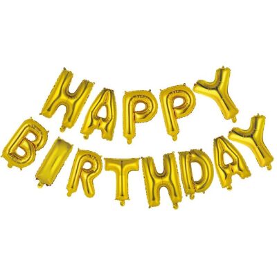 Globos Europe Folienballontext Alles Gute zum Geburtstag Gold Globos Europe Folienballontext Alles Gute zum Geburtstag Gold