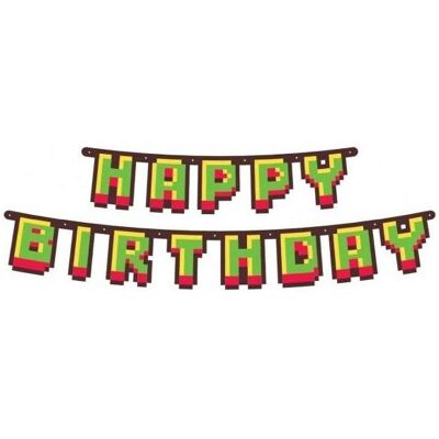 GoDan Happy Birthday Papiergirlande 160cm (1 Stk.) GoDan Happy Birthday Papiergirlande 160cm (1 Stk.)