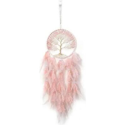 Cover-Discount, Wanddeko, XXL Traumfänger Dream Catcher Baum des Lebens rosa Cover-Discount, Wanddeko, XXL Traumfänger Dream Catcher Baum des Lebens rosa
