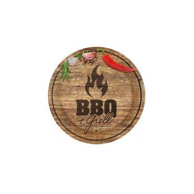 Amscan, Einweggeschirr, 8 Teller BBQ & Grill Party rund Papier 23 cm (8x) Amscan, Einweggeschirr, 8 Teller BBQ & Grill Party rund Papier 23 cm (8x)