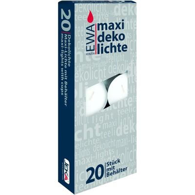 Magni, Kerzen, Maxi Teelicht weiss 20er (20 Stk.) Magni, Kerzen, Maxi Teelicht weiss 20er (20 Stk.)