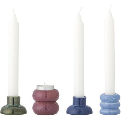 Bloomingville, Kerzenständer, - Tana Votive & Candle Holder - Multi - Stoneware Bloomingville, Kerzenständer, - Tana Votive & Candle Holder - Multi - Stoneware