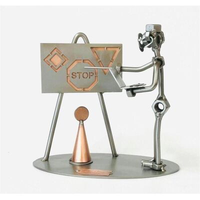 Hinz & Kunst, Deko Figuren + Skulpturen, Fahrlehrer - Schraubenmännchen Hinz & Kunst, Deko Figuren + Skulpturen, Fahrlehrer - Schraubenmännchen