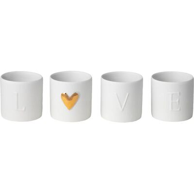 Räder, Kerzenständer, Unbekannt Sieben Love Lichter Set weiss Räder, Kerzenständer, Unbekannt Sieben Love Lichter Set weiss