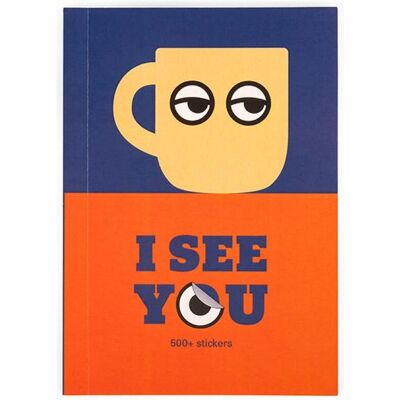 Kikkerland, Sticker, I See You Sticker Book (500 Sticker) Kikkerland, Sticker, I See You Sticker Book (500 Sticker)
