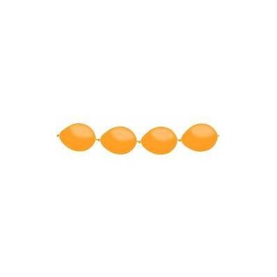 GoDan Pastellfarbene Luftballons für Girlanden, orange, 100 Stück. (100x) GoDan Pastellfarbene Luftballons für Girlanden, orange, 100 Stück. (100x)