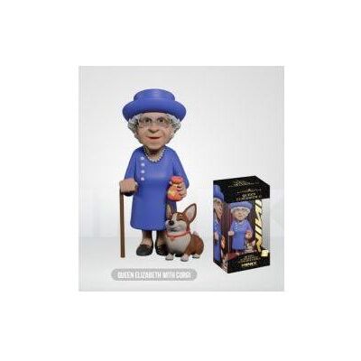 Minix, Spardose, Celebrity 26 - Reine Elizabeth II Corgi Statue 12cm Minix, Spardose, Celebrity 26 - Reine Elizabeth II Corgi Statue 12cm