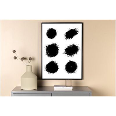 Venture Home Dots Plakat - 70x100 - Weiß - Abstrakte Kunst Venture Home Dots Plakat - 70x100 - Weiß - Abstrakte Kunst