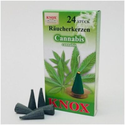 Knox, Räucherstäbchen, Räucherkerzen - Cannabis 24 Stk., Kegel Knox, Räucherstäbchen, Räucherkerzen - Cannabis 24 Stk., Kegel