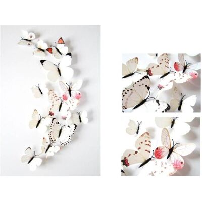 Cover-Discount - 12Stk. 3D Schmetterlinge - 12 Stück - 3D Schmetterlinge - Wandsticker Set Cover-Discount - 12Stk. 3D Schmetterlinge - 12 Stück - 3D Schmetterlinge - Wandsticker Set