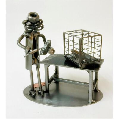 Hinz & Kunst, Deko Figuren + Skulpturen, Handgefertigte Schraubenmännchen Metallfigur für Deko & Geschenk Hinz & Kunst, Deko Figuren + Skulpturen, Handgefertigte Schraubenmännchen Metallfigur für Deko & Geschenk