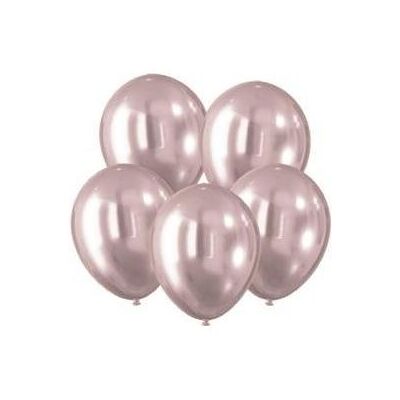 Arpex Luftballons mit Chromeffekt, rosa, 30 cm, 5 Stk (5x) Arpex Luftballons mit Chromeffekt, rosa, 30 cm, 5 Stk (5x)
