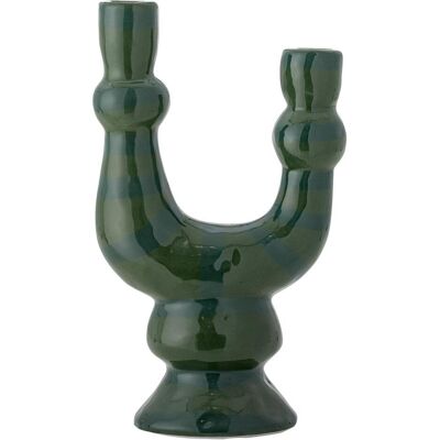 Bloomingville, Kerzenständer, - Salandy Candle Holder - Green - Stoneware Bloomingville, Kerzenständer, - Salandy Candle Holder - Green - Stoneware