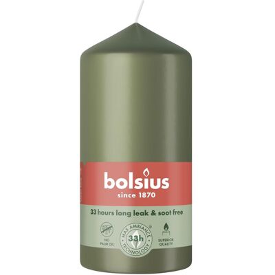 Bolsius, Kerzen, Stumpenkerze 120/58 Fresh Olive (1 Stk.) Bolsius, Kerzen, Stumpenkerze 120/58 Fresh Olive (1 Stk.)