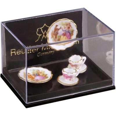 Reutter, Miniaturen, 2 Kaffeegedeck, Barock Reutter, Miniaturen, 2 Kaffeegedeck, Barock
