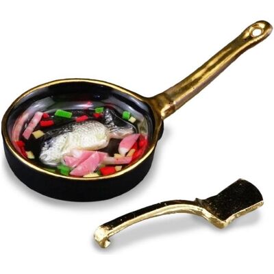 Reutter, Miniaturen, 001.835/5 - Fischpfanne, Miniatur Reutter, Miniaturen, 001.835/5 - Fischpfanne, Miniatur