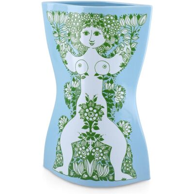 Bjørn Wiinblad, Vase, - Nina Vase - Hellblau/Grün - H28.5 cm (1x) Bjørn Wiinblad, Vase, - Nina Vase - Hellblau/Grün - H28.5 cm (1x)