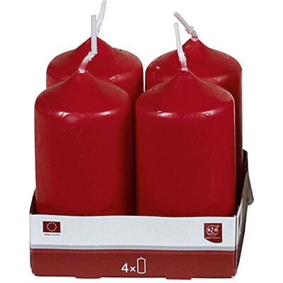 Idena, Kerzen, Stumpenkerze 8cm Ø4cm bordeaux 4 Pack (4 Stk.) Idena, Kerzen, Stumpenkerze 8cm Ø4cm bordeaux 4 Pack (4 Stk.)