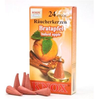 Knox, Räucherstäbchen, Räucherkerzen - Bratapfel 24 Stk., Kegel Knox, Räucherstäbchen, Räucherkerzen - Bratapfel 24 Stk., Kegel