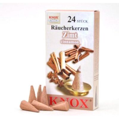 Knox, Räucherstäbchen, Räucherkerzen - Zimt 24 Stk., Kegel Knox, Räucherstäbchen, Räucherkerzen - Zimt 24 Stk., Kegel