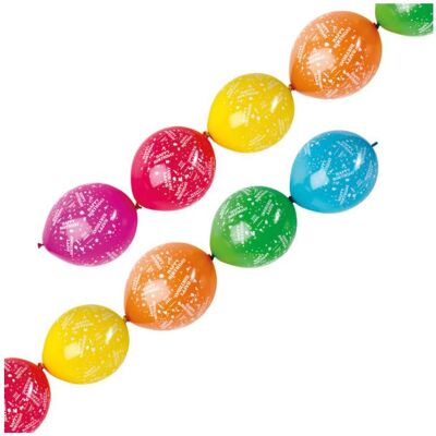Magni Luftballons Girlanden 6er Happy Birthday, bunt (6x) Magni Luftballons Girlanden 6er Happy Birthday, bunt (6x)
