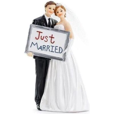 Partydeco Figur „Frisch verheiratet“, 14,5 cm Partydeco Figur „Frisch verheiratet“, 14,5 cm