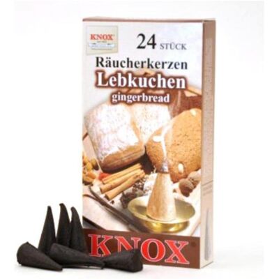 Knox, Räucherstäbchen, Räucherkerzen - Lebkuchen 24 Stk., Kegel Knox, Räucherstäbchen, Räucherkerzen - Lebkuchen 24 Stk., Kegel