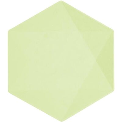 Amscan, Einweggeschirr, Teller Maxi Vert Decor sechseckig grün Amscan, Einweggeschirr, Teller Maxi Vert Decor sechseckig grün